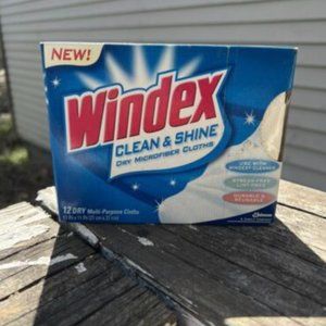Brand New Windex Clean & Shine Dry Microfiber Cloths,